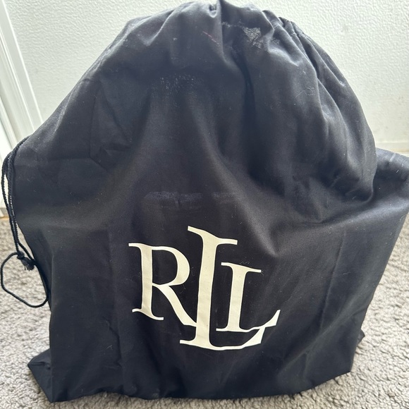 Lauren Ralph Lauren Andie Embossed Drawstring Bag - Red (Never Used) - Picture 5 of 5